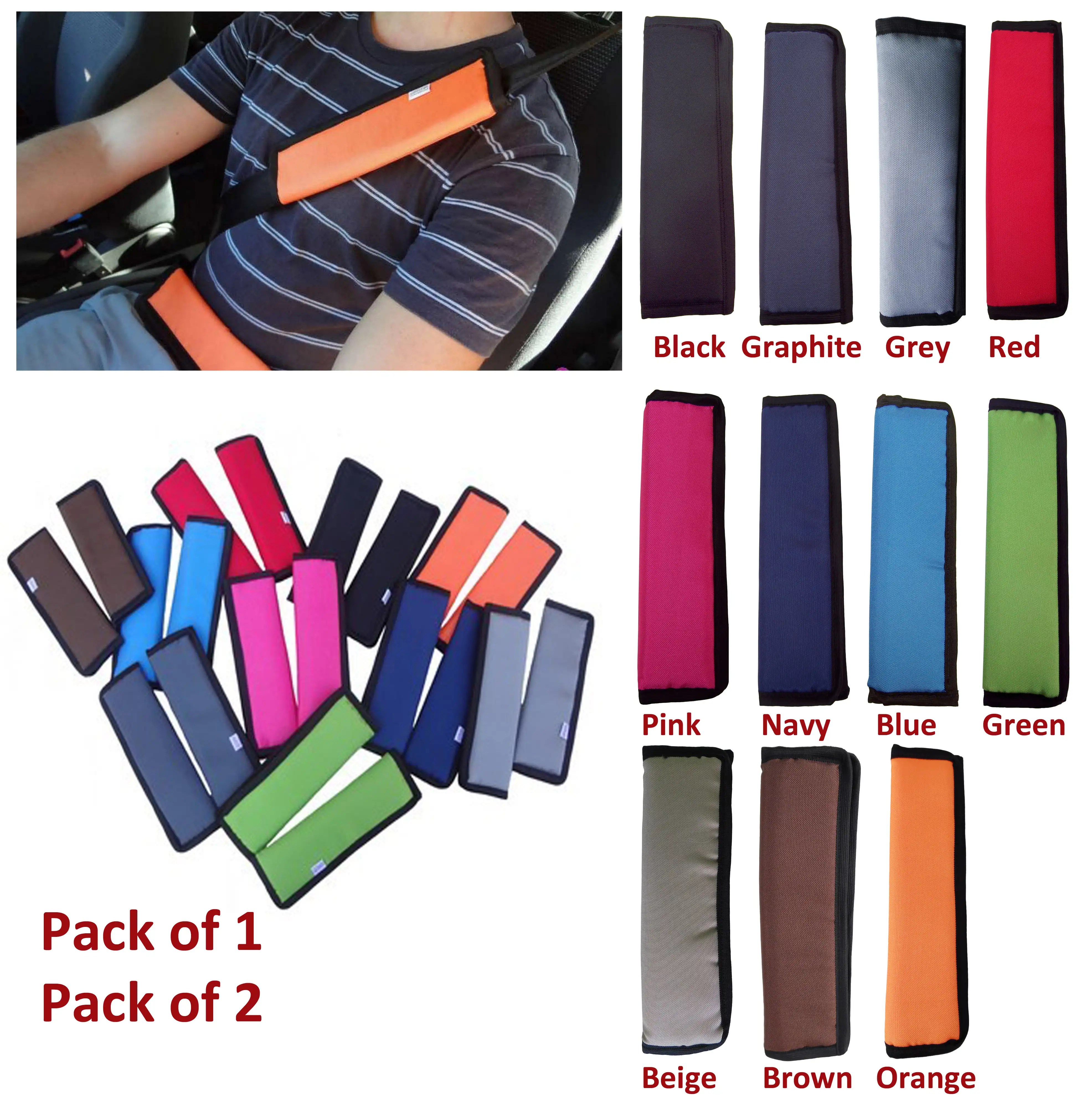 CAR and PRAM Safety SEAT BELT COVER Strap Shoulder Harness Pad Pads