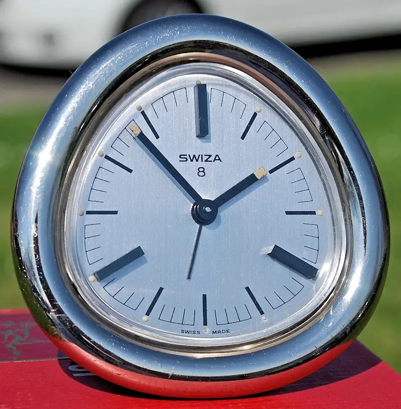 Swiza Alarm Clock 8 Days Period, High Design, Perfect Condition + Box