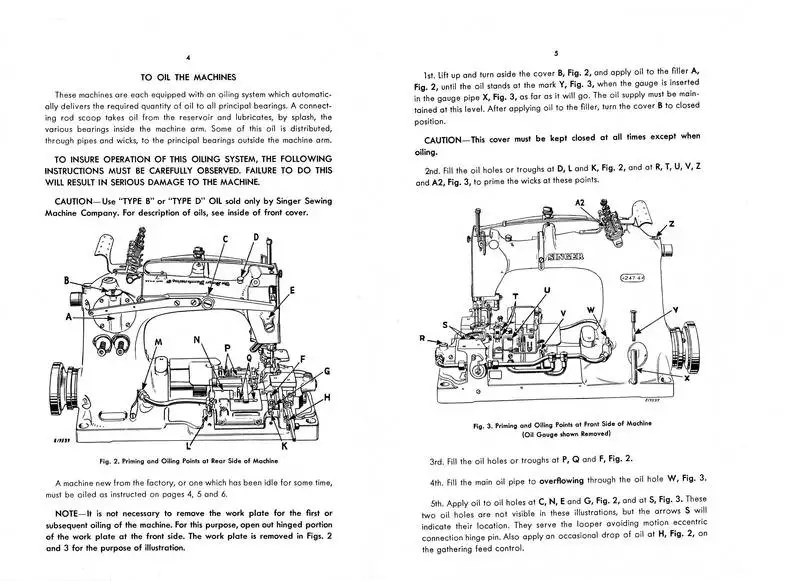 Instruction Manual for Using Singer 2474 2475 2476 2477 Sewing