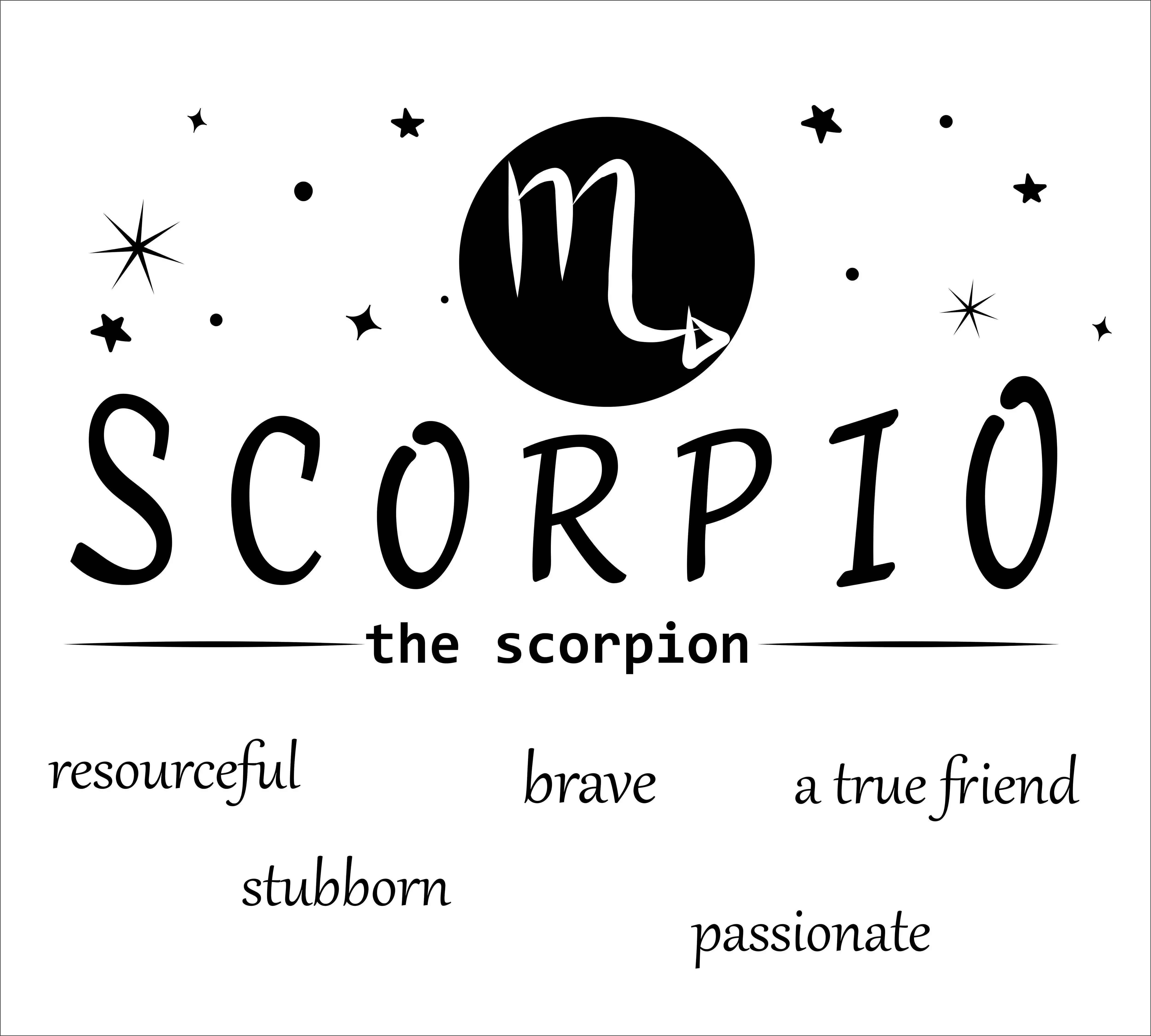 Vinyl Zodiac Sign Scorpio Horoscope Quotes Wall Decal Home Art