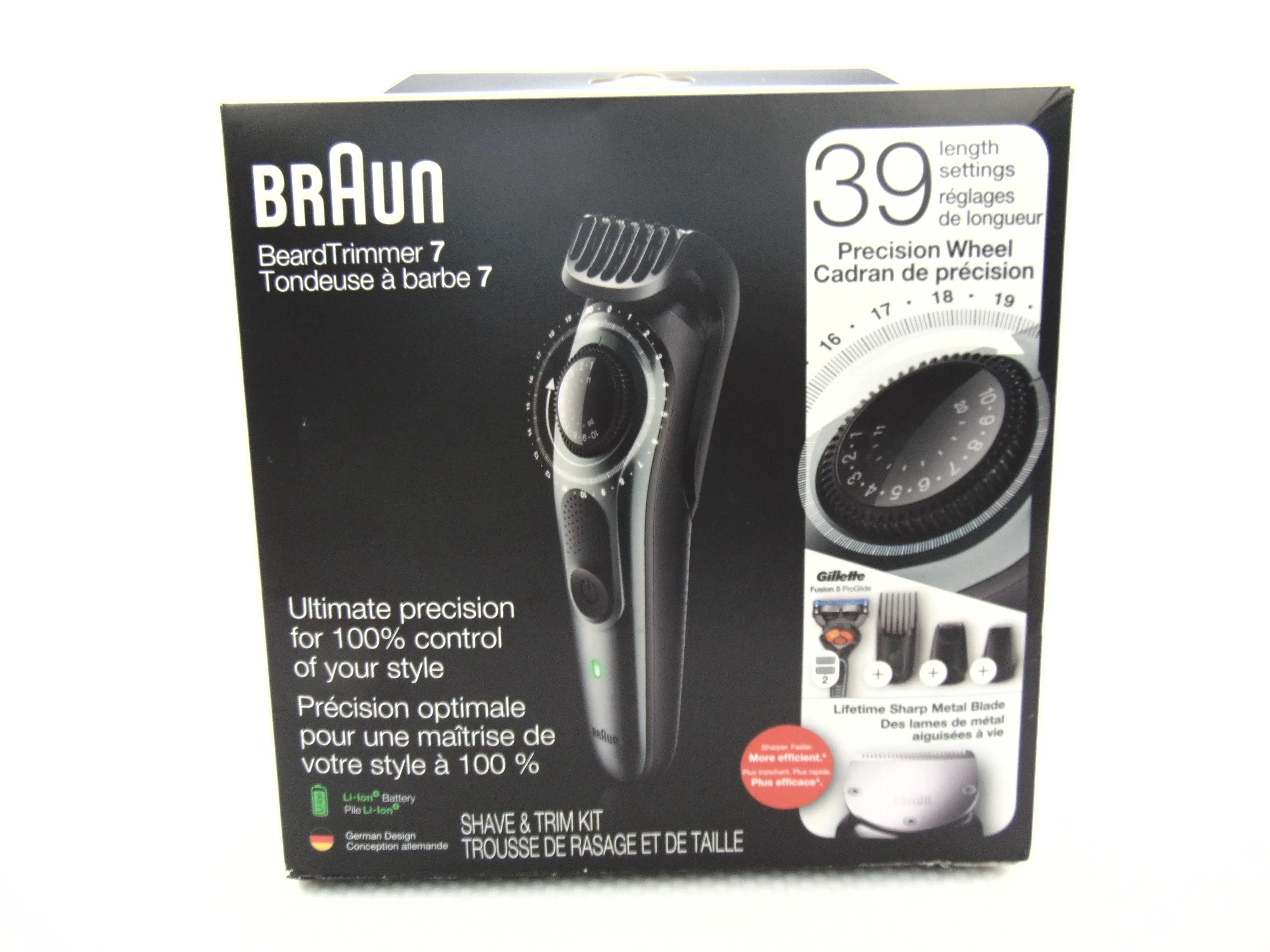 Braun Beard Trimmer 7 Ultimate Precision Control Shave and Trim Kit