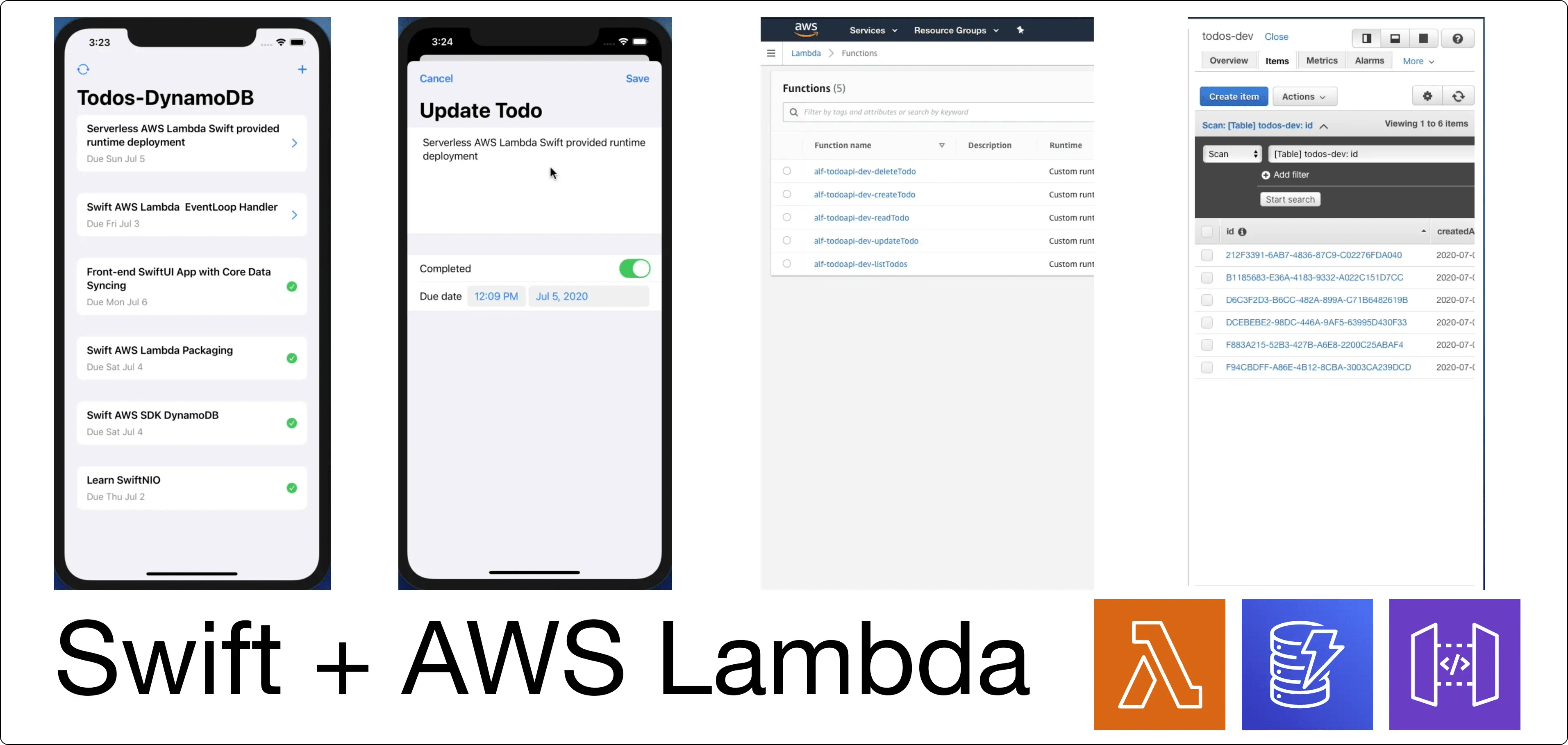Building Swift Serverless REST API with AWS Lambda & DynamoDB Xcoding