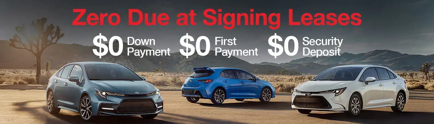 0 Due at Signing Lease Lease deals at Beechmont Toyota
