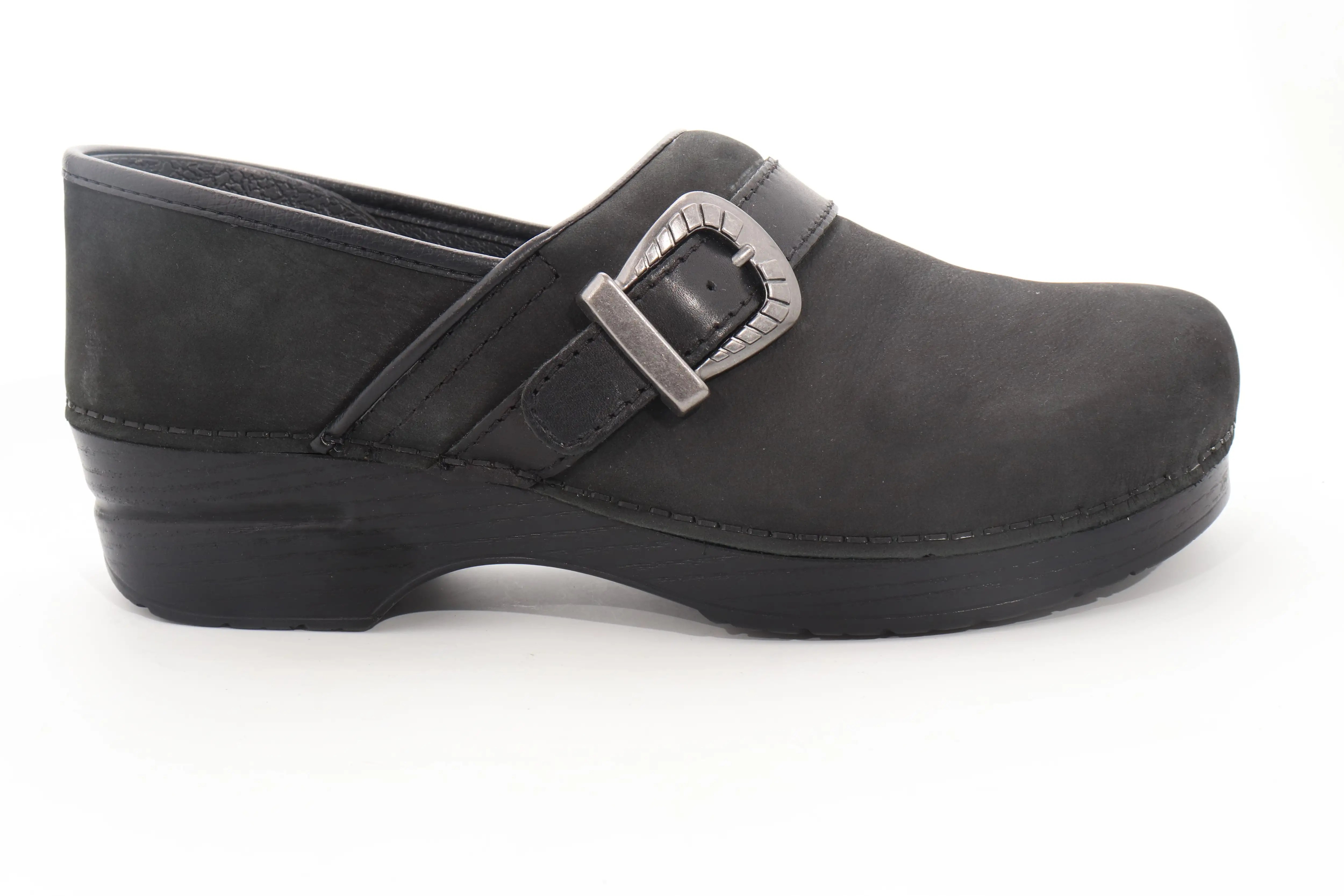 Dansko Professional Clog Slip On Non Slip Black Oiled Women's Size EU