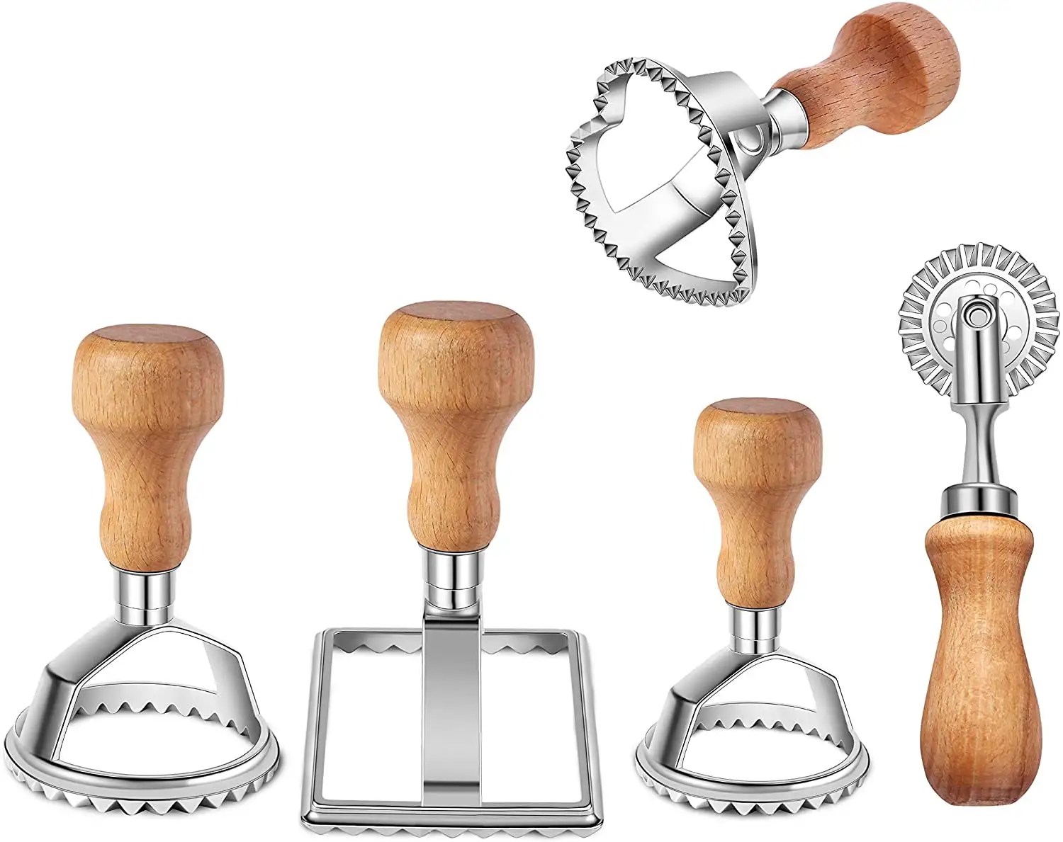 Italian Ravioli Cutter Set Pasta Press Kitchen Attachment Kit Ravioli