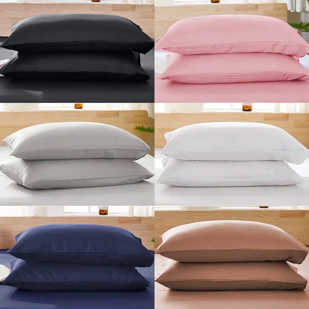 High Quality Cotton Bed Pillow Case Covers Soft Pillowcases Standard