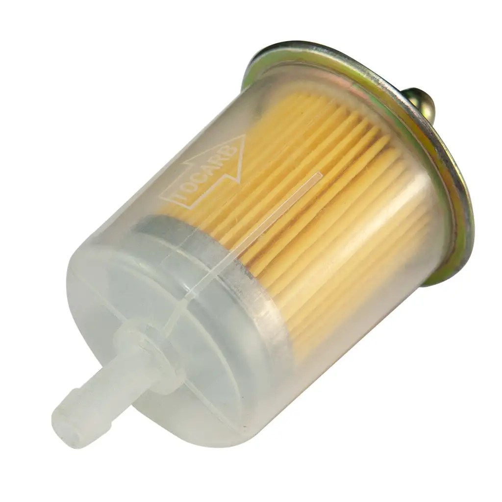 5X 5/16" Clear Plastic Fuel Filters Universal Motorcycle Inline Gas