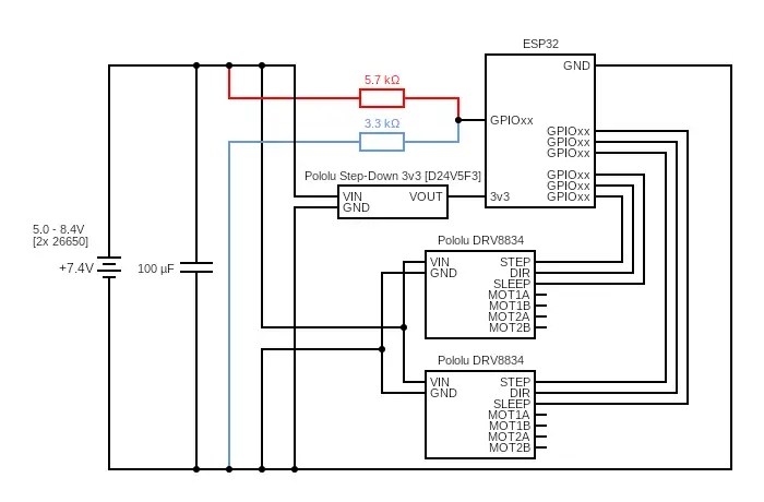 batteries - How do I implement a simple and efficient voltage divider