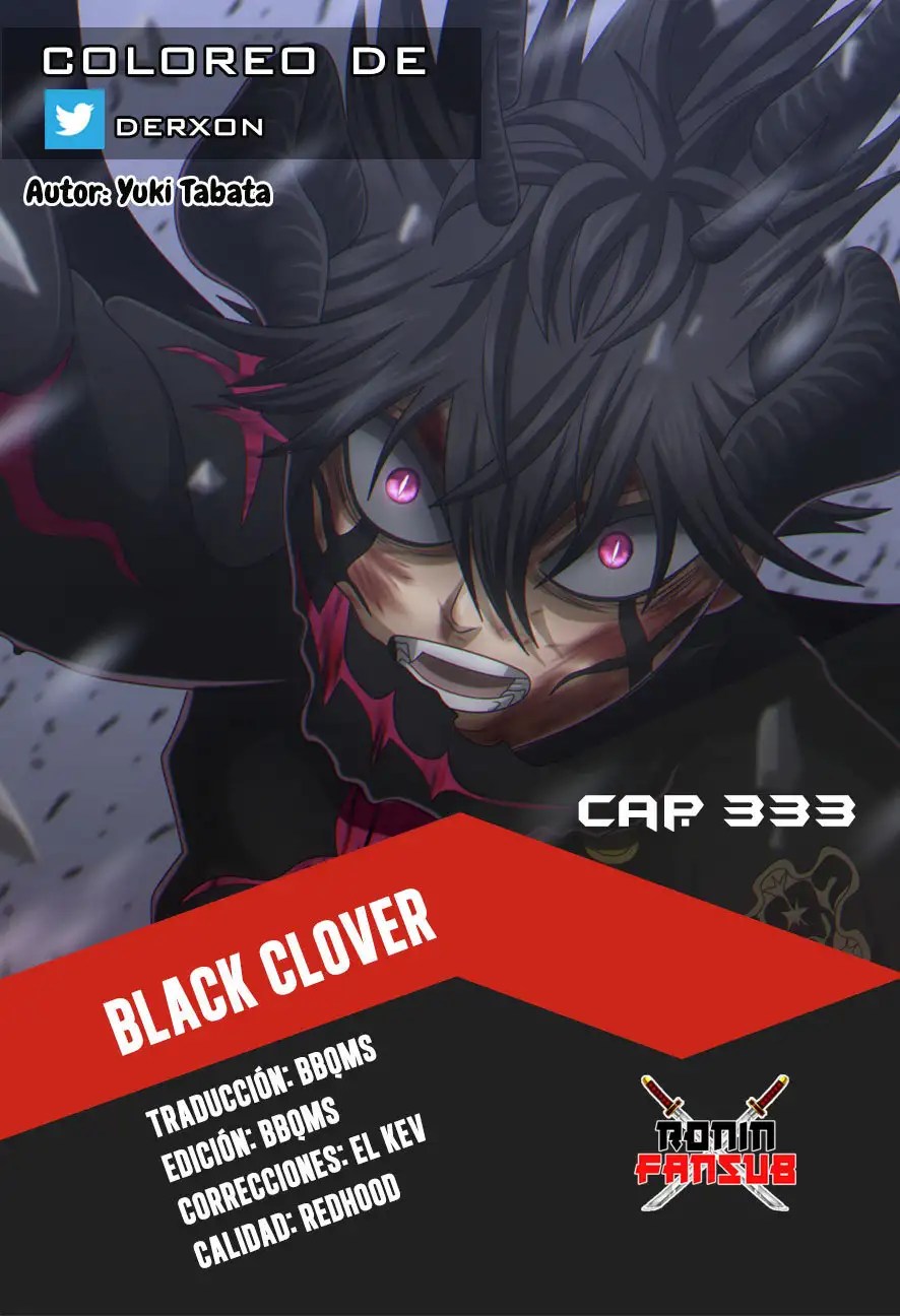Black Clover Capítulo 333 manga