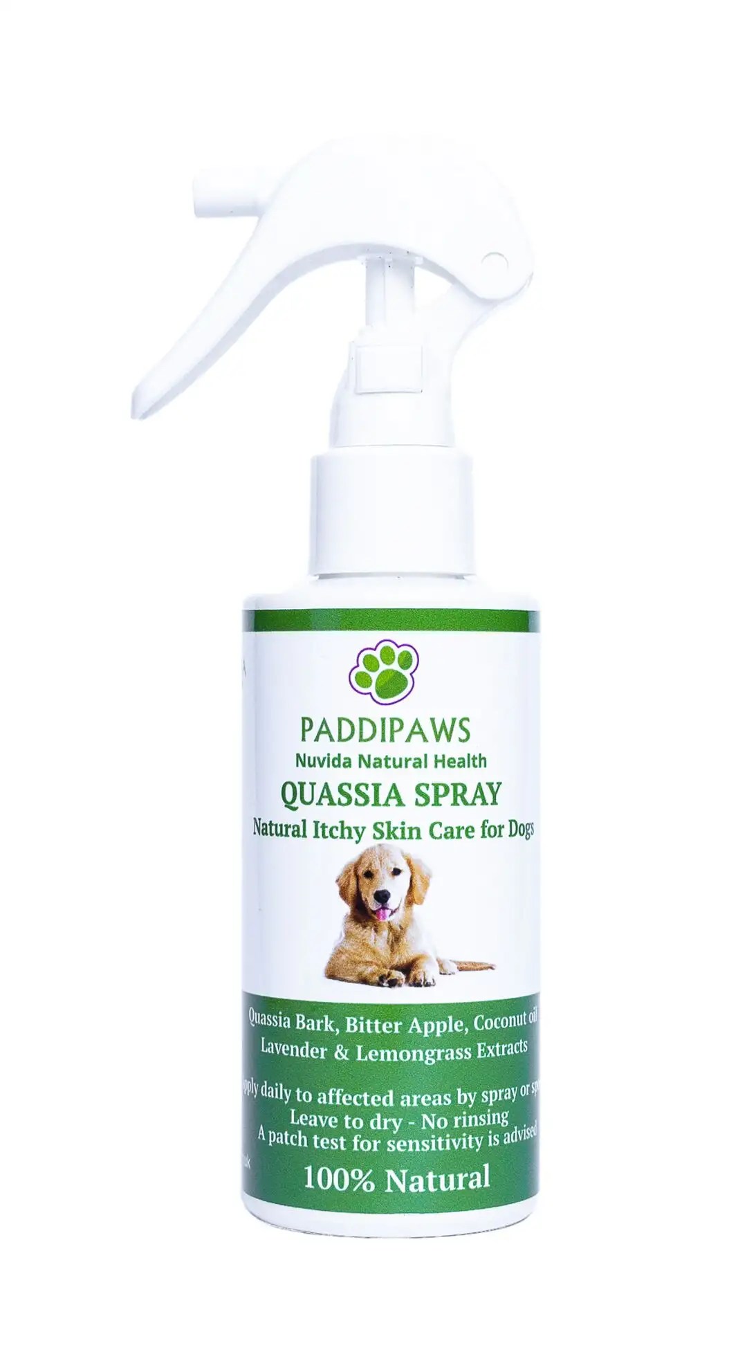 Paddipaws Dog Spray for Itchy Skin / Safe 100 Natural Treatment / No