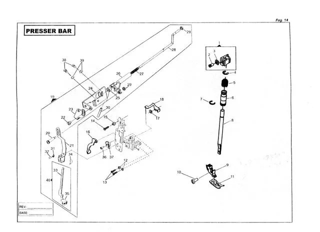 Illustrated Parts Manual, on CD in PDF Format, for Singer 6038 Sewing