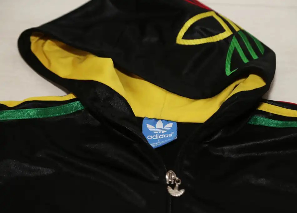 ADIDAS tracksuit vintage jamaica adicolor firebird jacket rasta chile62