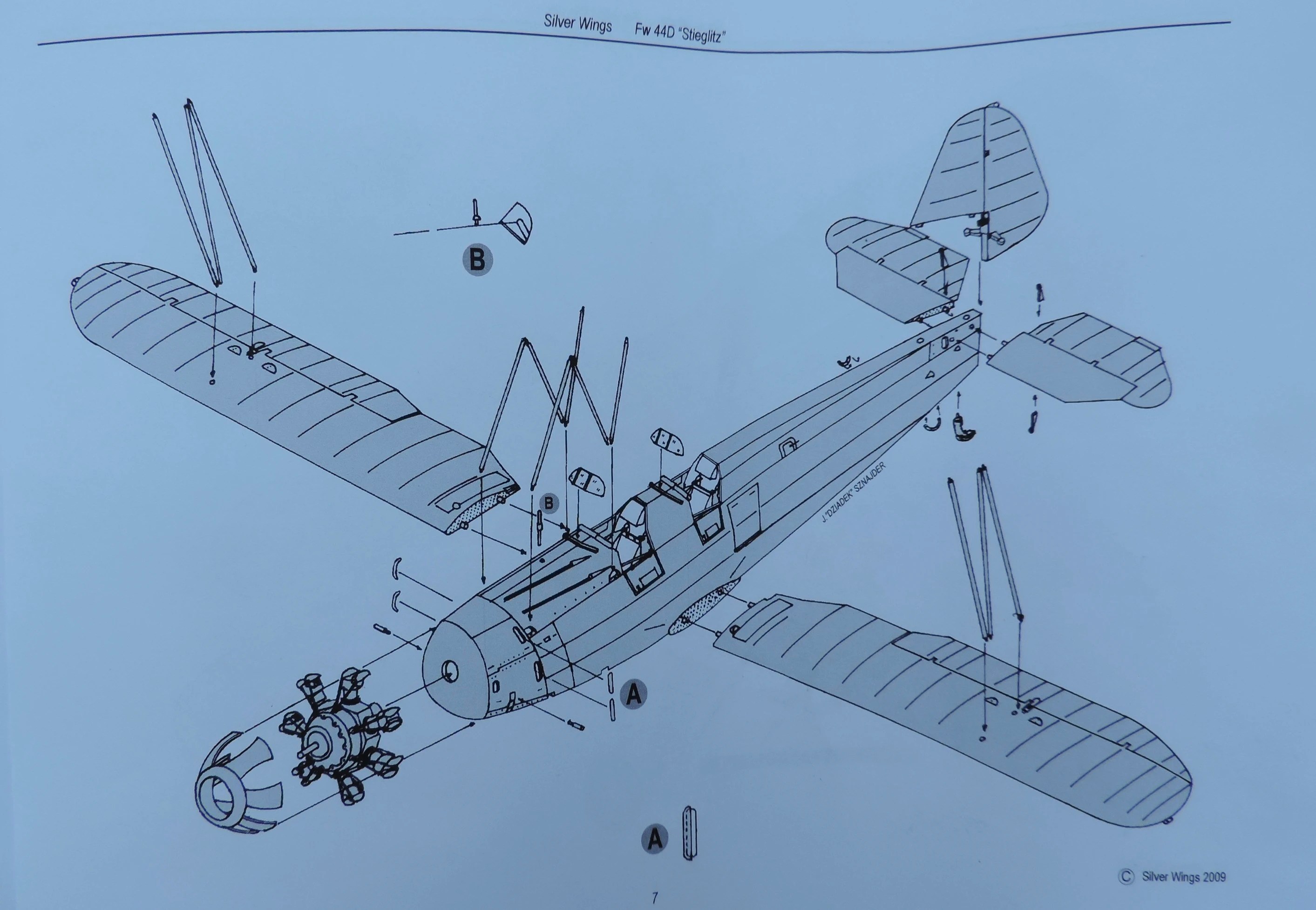 FockeWulf 44D "Stieglitz" Works in Progress Large Scale Planes