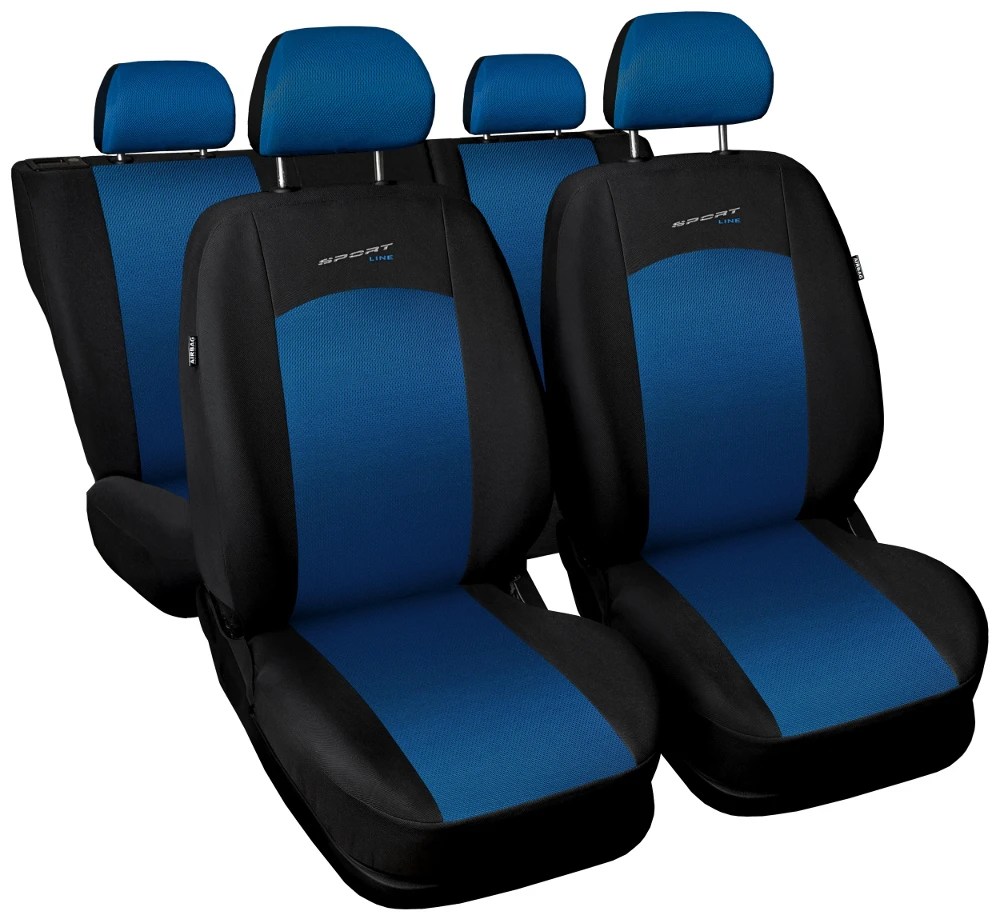 Seat covers fit KIA SPORTAGE I II III IV FULL SET black / blue eBay
