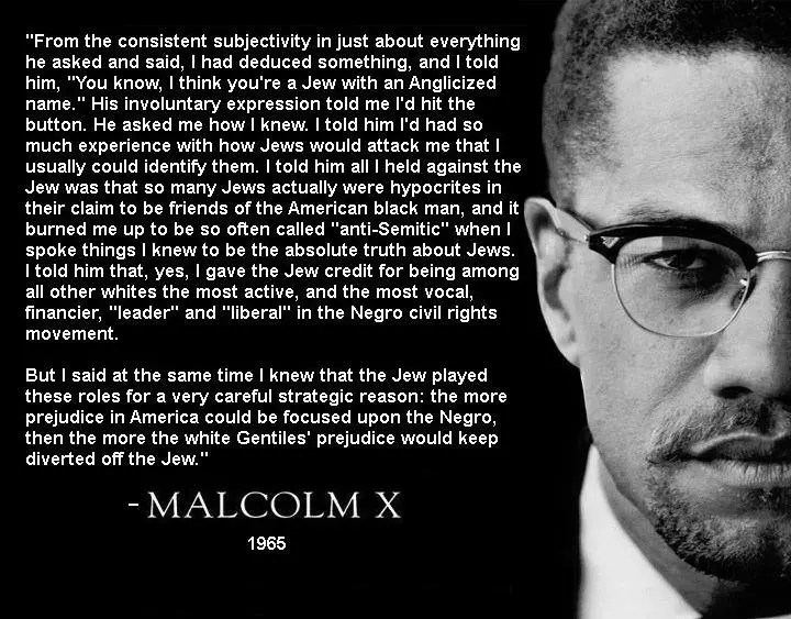 Malcolm X speaking about Jews Express Yourself