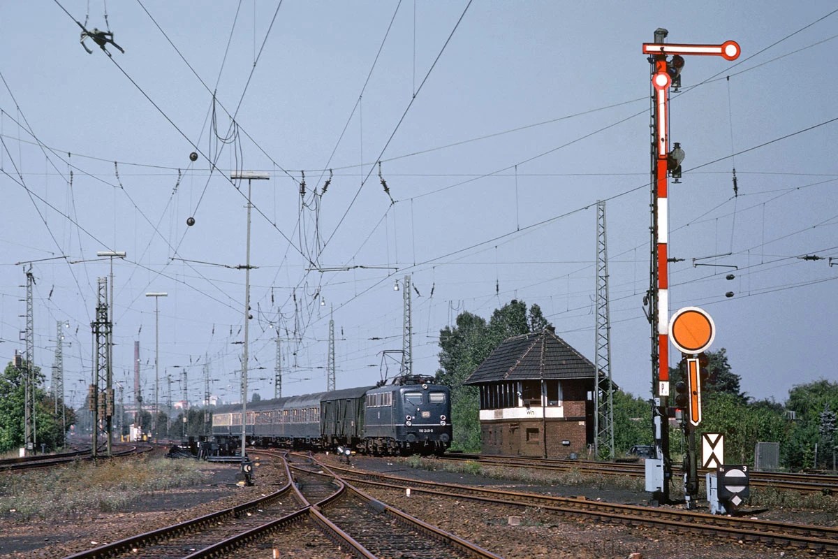 PorzWahn 1989 Nordausfahrt mit Formsignalen (5B) Eisenbahnforum der