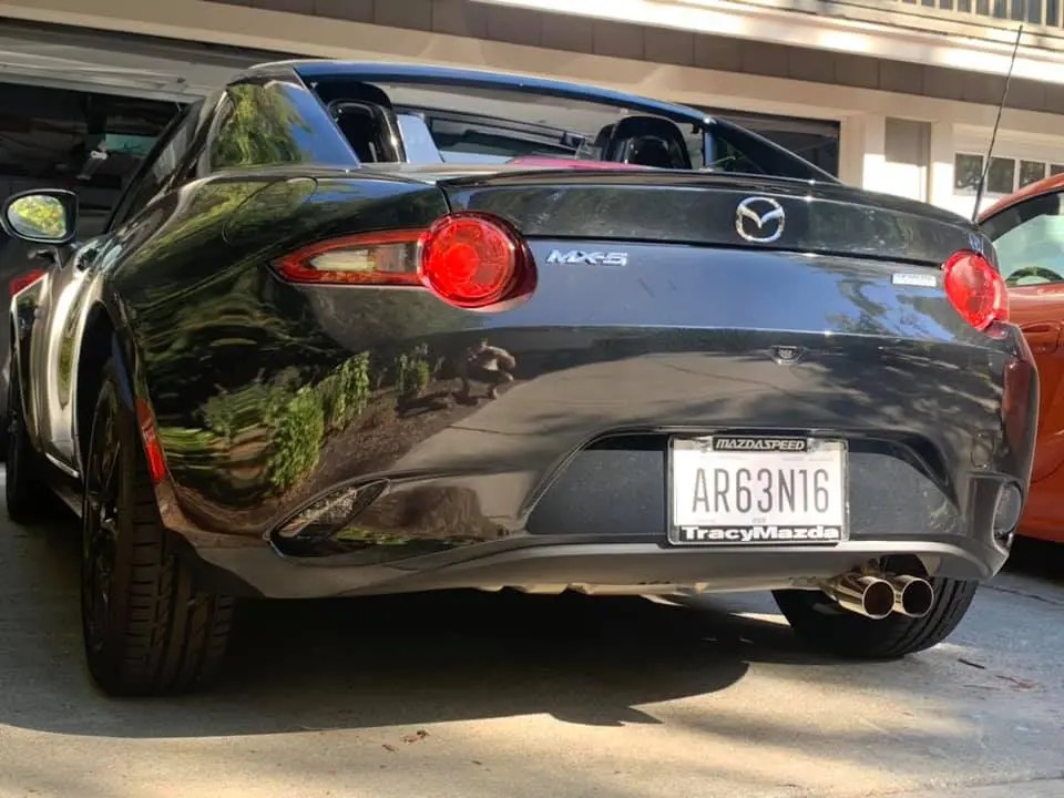 OpenFlash Center Exit Exhaust/Diffuser installed on our ND2 RF MX5