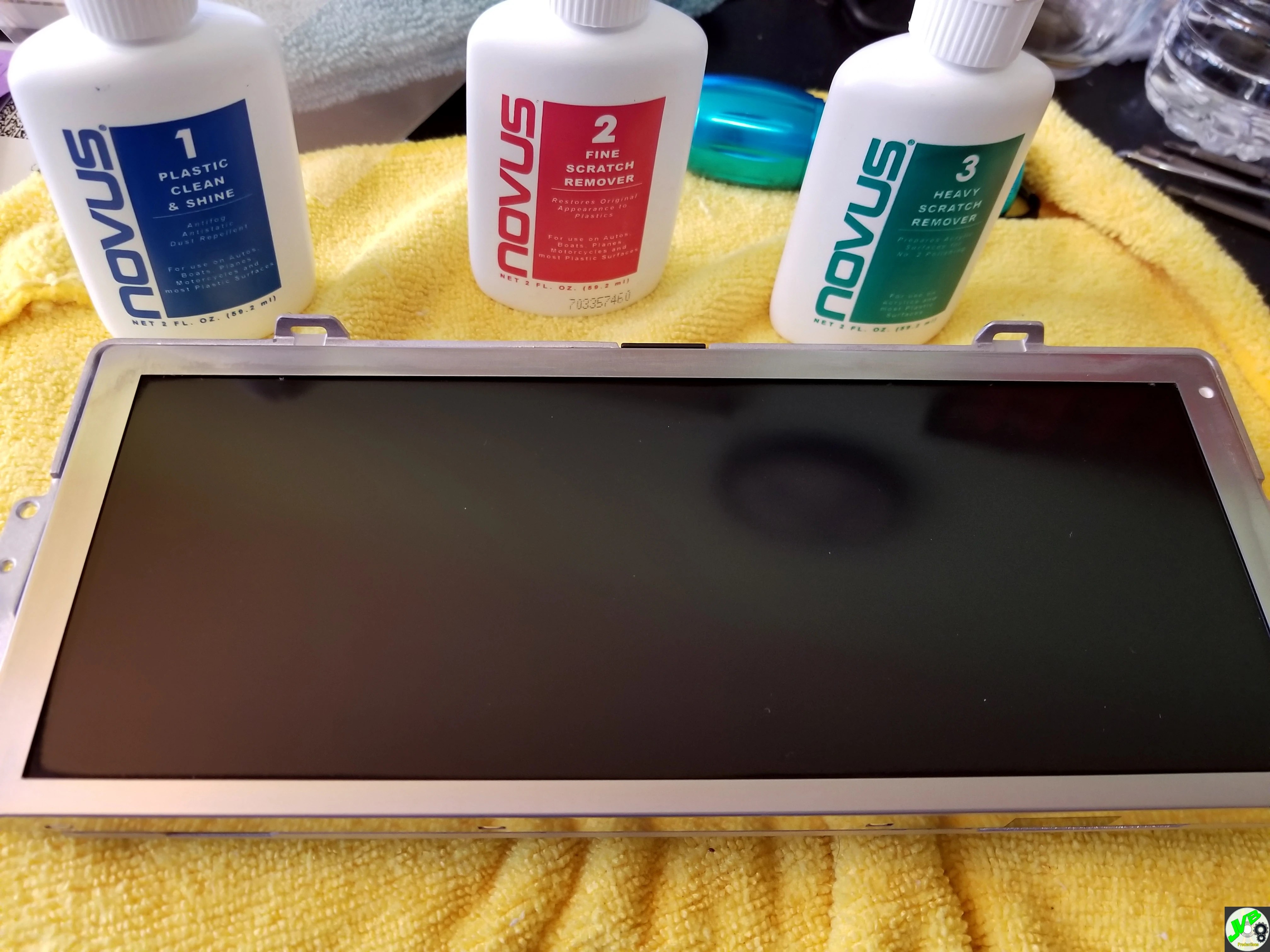 Nav Screen Scratch Repair DIY Pictorial.