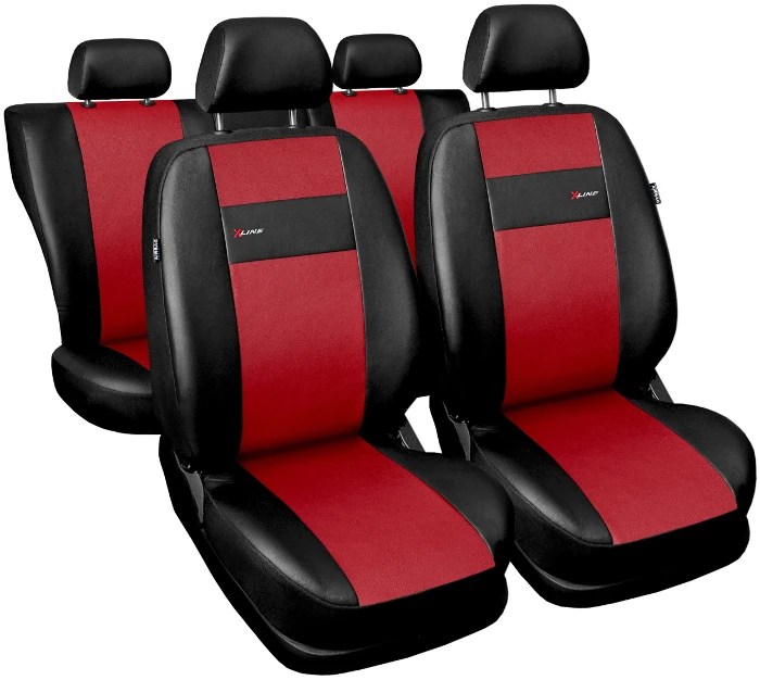 Car seat covers fit Vauxhall Insignia black/red leatherette full set eBay