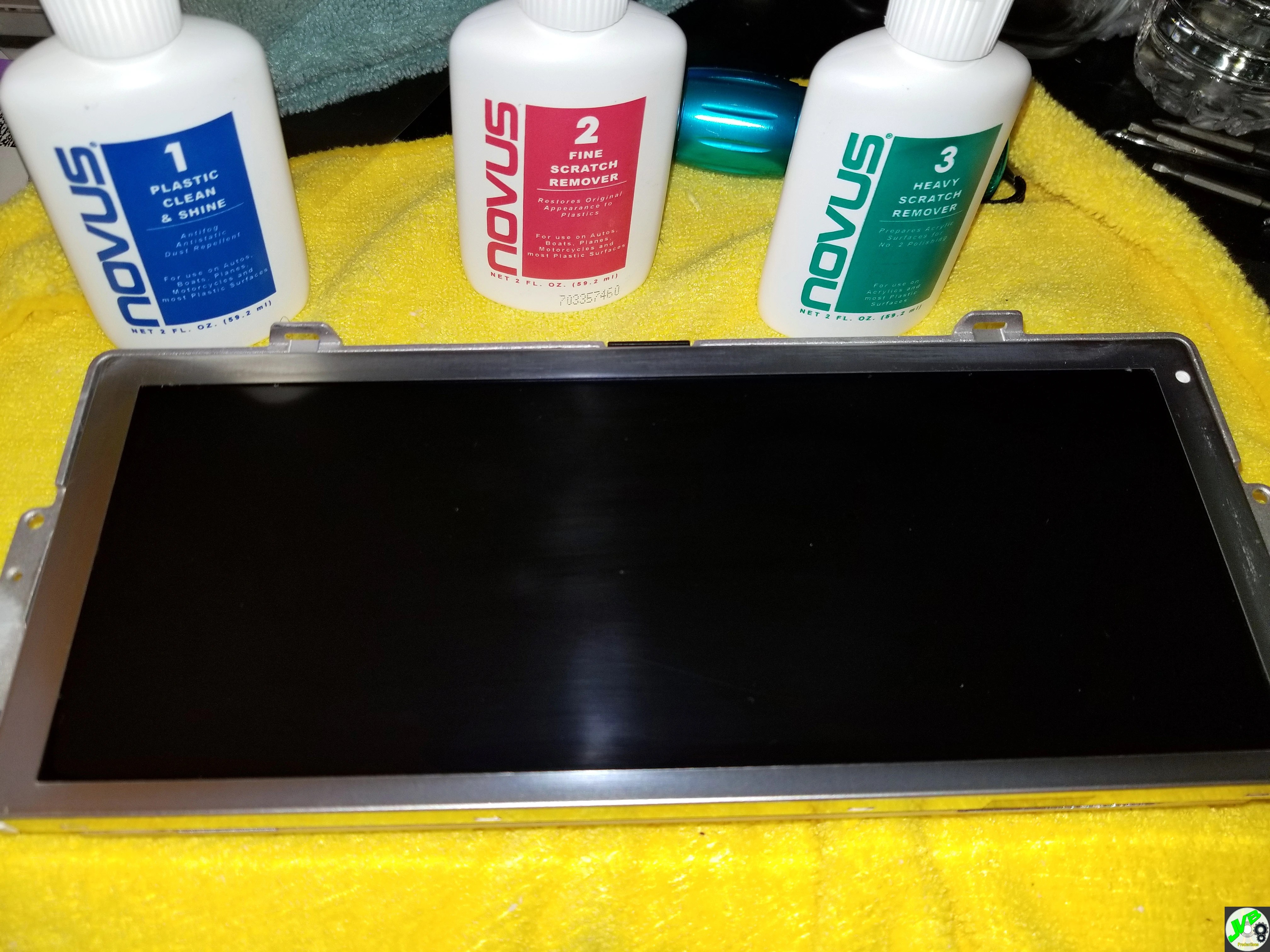 Nav Screen Scratch Repair DIY Pictorial.