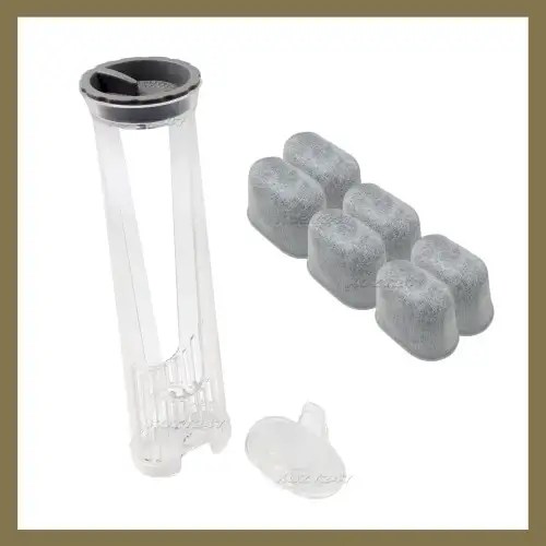 Keurig 2.0 Replacement Water Filter Holder, Clear and 6 Charcoal Water