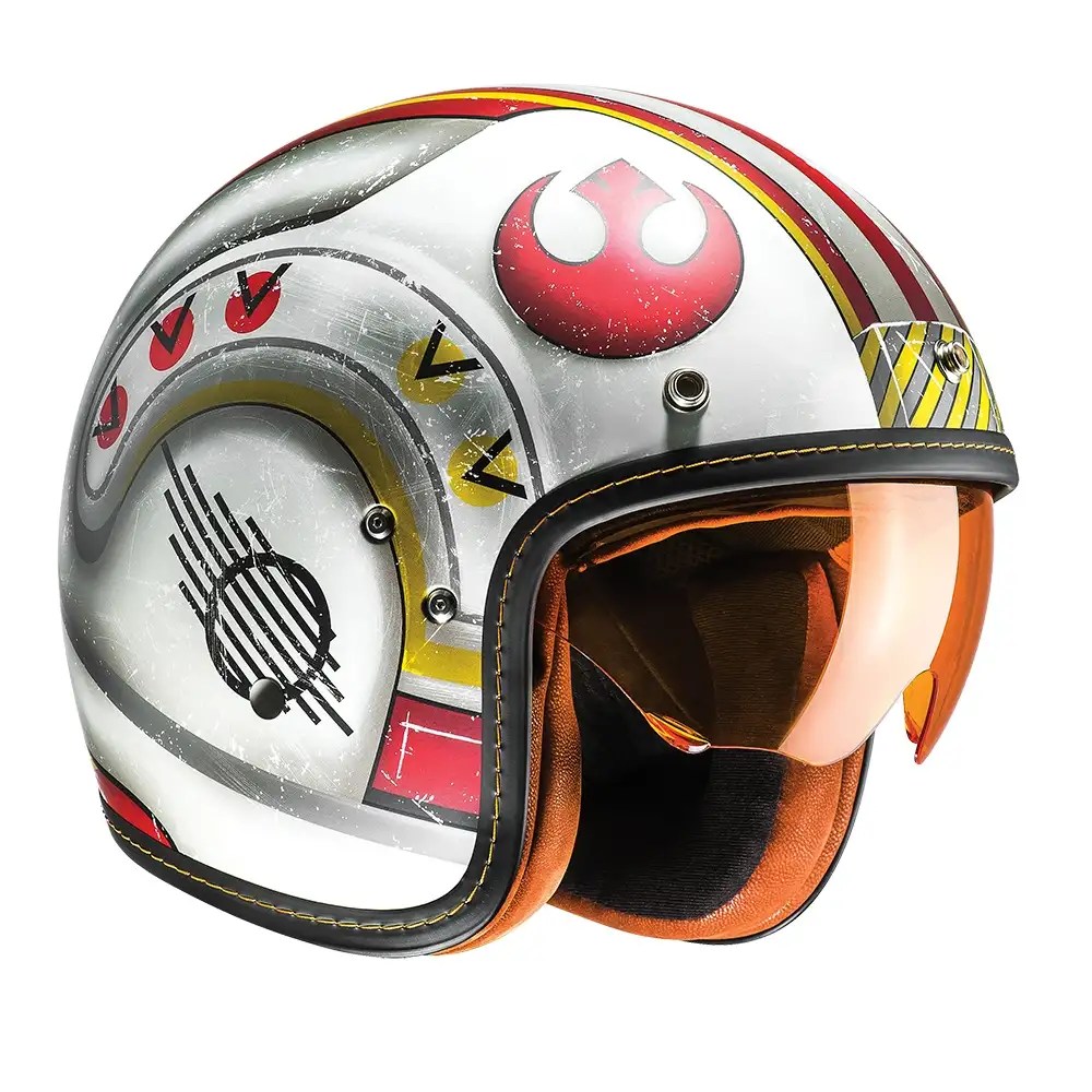 HJC FG70s Open Face Star Wars Jedi Fighter Pilot Motorcycle Scooter