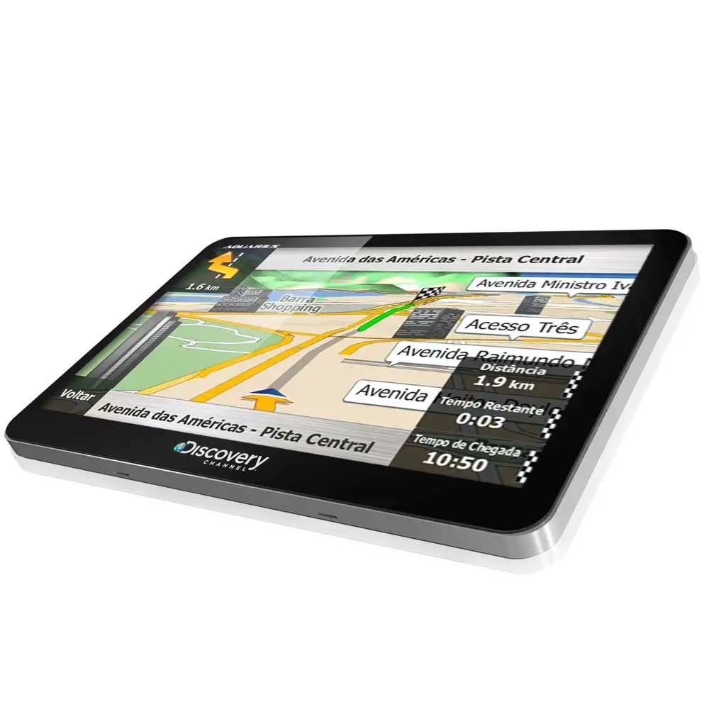GPS Discovery Channel Aquarius Tela 7" Slim com TV Digital Câmera de Ré