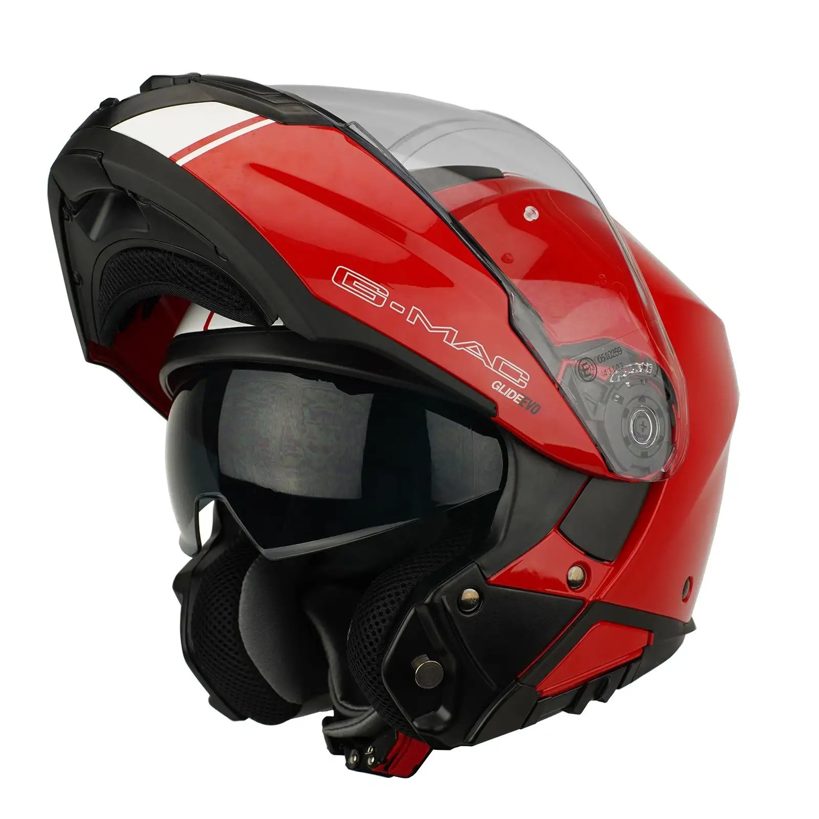 GMac Glide Evo Modular Flip Up Front Motorcycle Helmet with Inner Sun