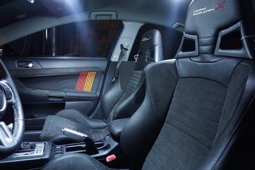 Wife's Evo interior refresh Mitsubishi Lancer