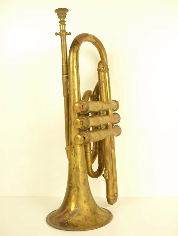 à piston Molleron à Lyon music instrument musique Horn c1900