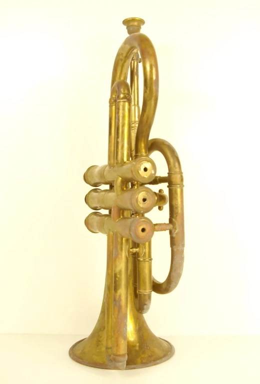 à piston Molleron à Lyon music instrument musique Horn c1900