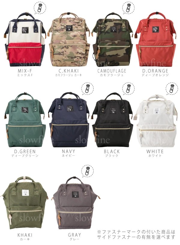 ANELLO Japan Unisex Handle Backpack Campus Rucksack Canvas School Bag