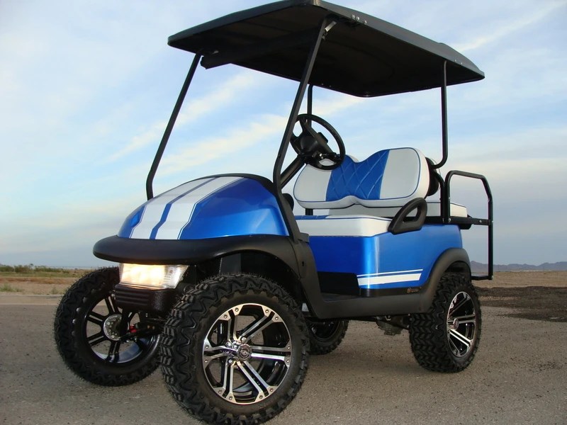 DODGE VIPER BLUE 2008 CLUB CAR PRECEDENT 48v ELECTRIC NEV GOLF CART