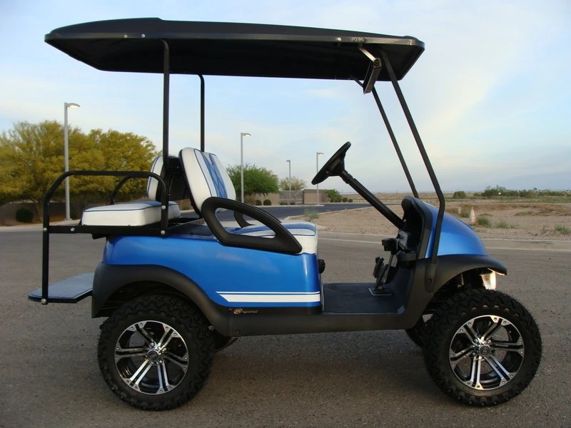 DODGE VIPER BLUE 2008 CLUB CAR PRECEDENT 48v ELECTRIC NEV GOLF CART