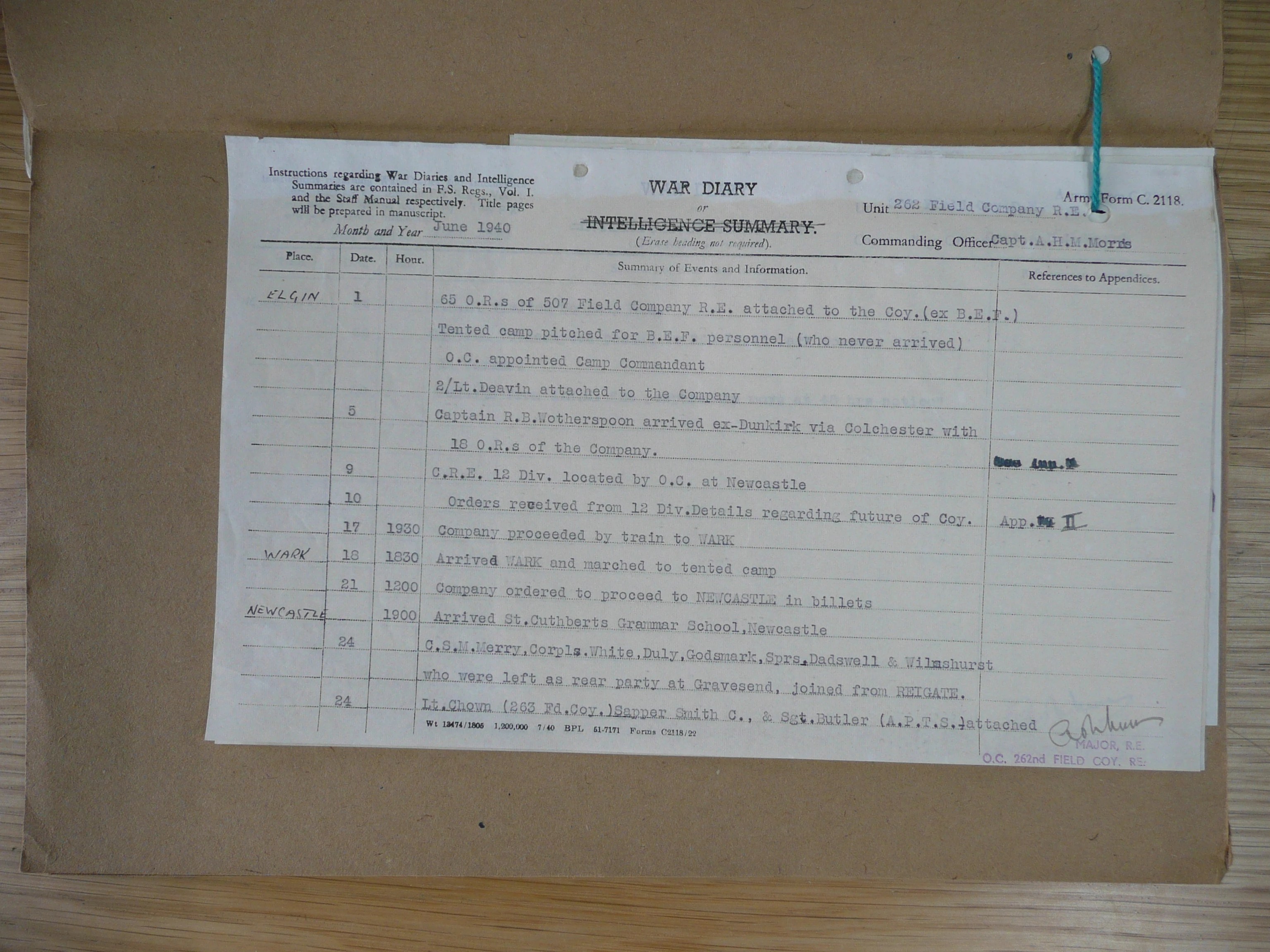 262 Field Company, Royal Engineers WW2Talk