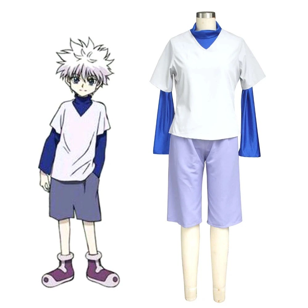 Hunter X Hunter Killua Zoldyck Cosplay Costume Boys Casual Wear Halloween