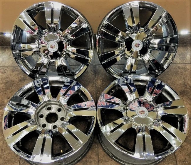 18" inch Cadillac SRX OEM Factory Wheels Rims 4set 4664 Chrome Clad