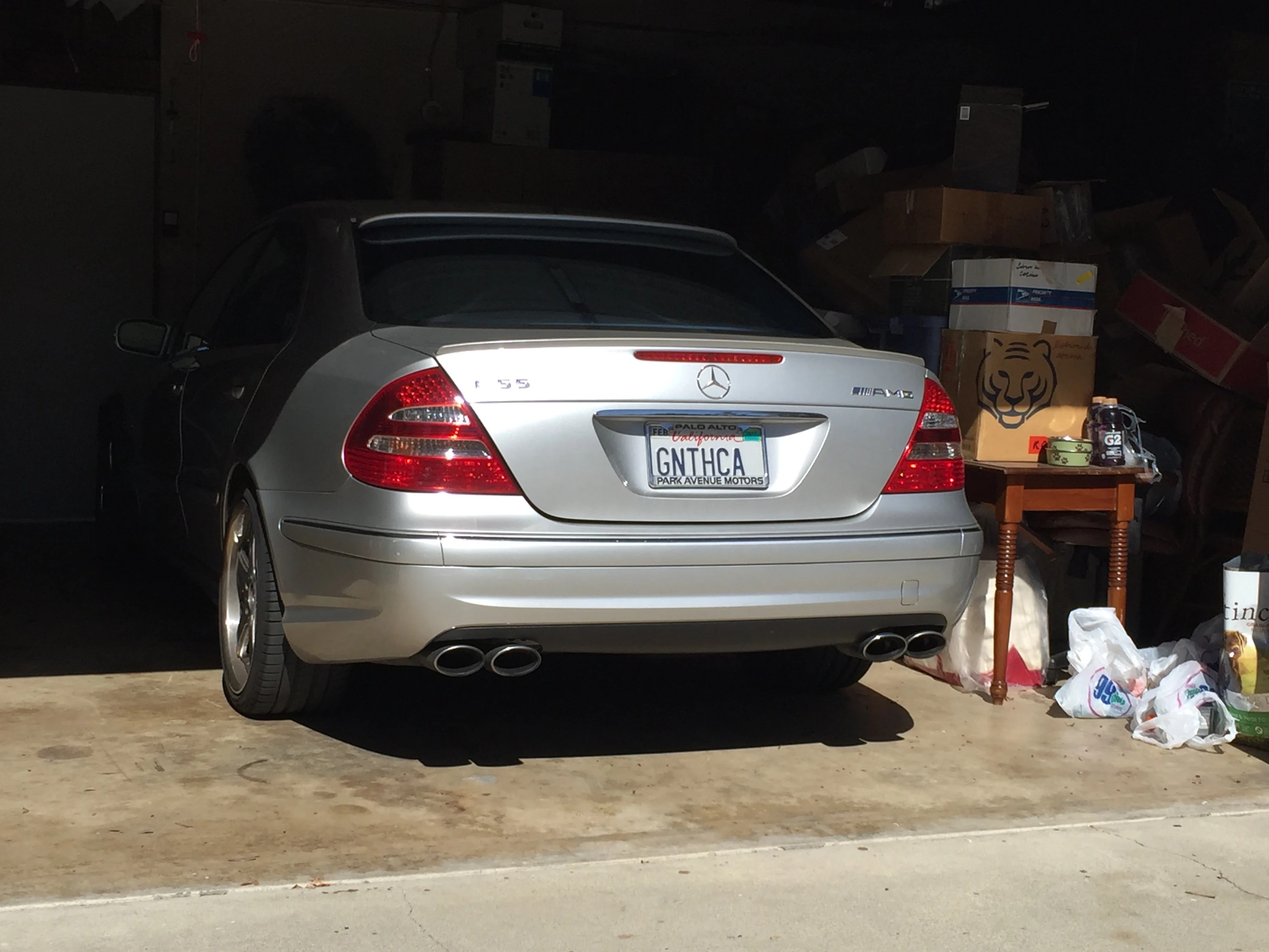 Free W211 Rear Window Roof Spoiler and WTT 19 inch Rays for Stock