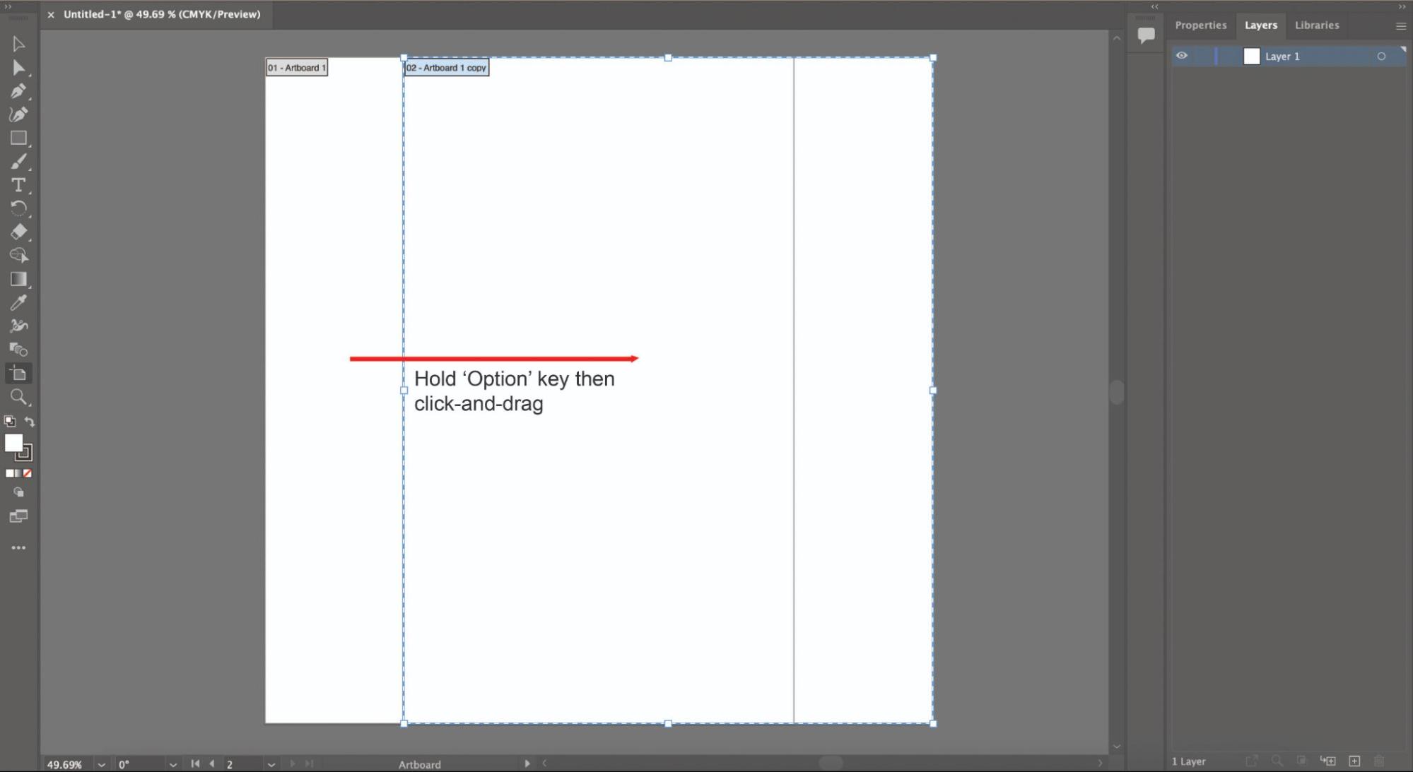 How to create an artboard in Adobe Illustrator imagy