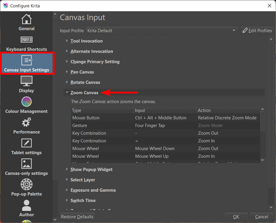 How to Zoom In or Out in Krita + Troubleshooting