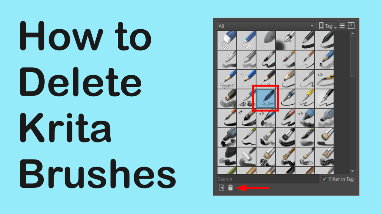 How to Delete a Brush in Krita? imagy