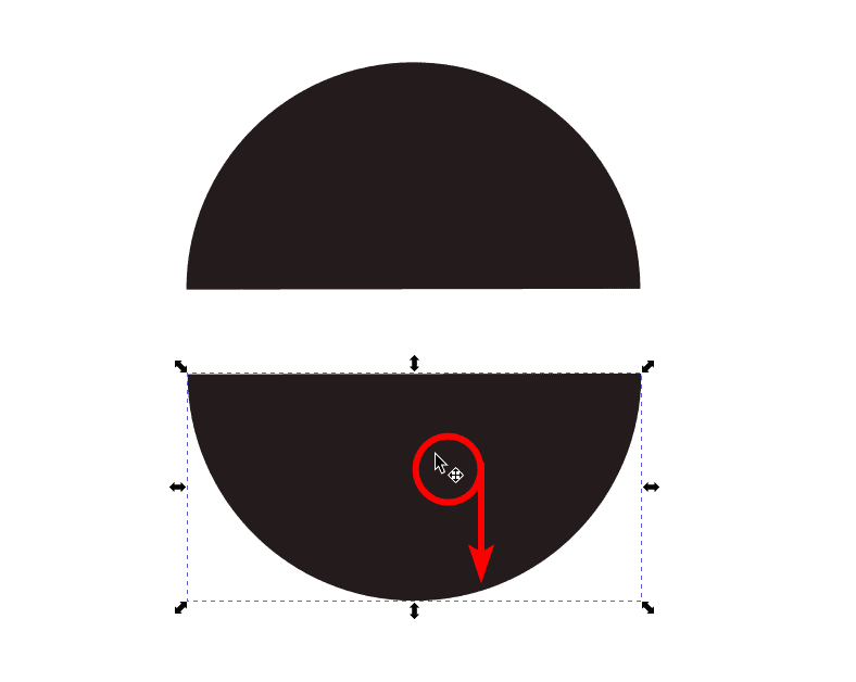 How to Cut an Object in Half in Inkscape imagy