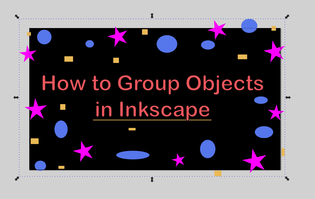 How to Group Objects in Inkscape imagy