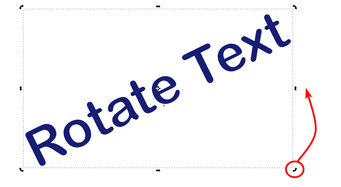 How to Rotate Text in Inkscape imagy