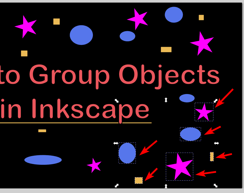 How to Group Objects in Inkscape imagy
