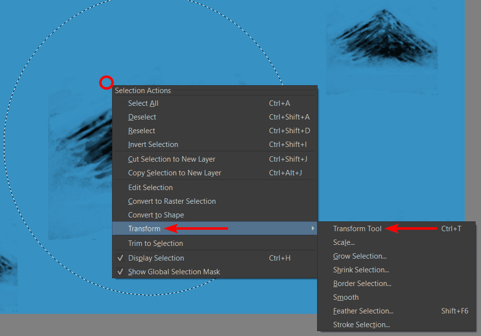 How to Rotate a Selection in Krita imagy