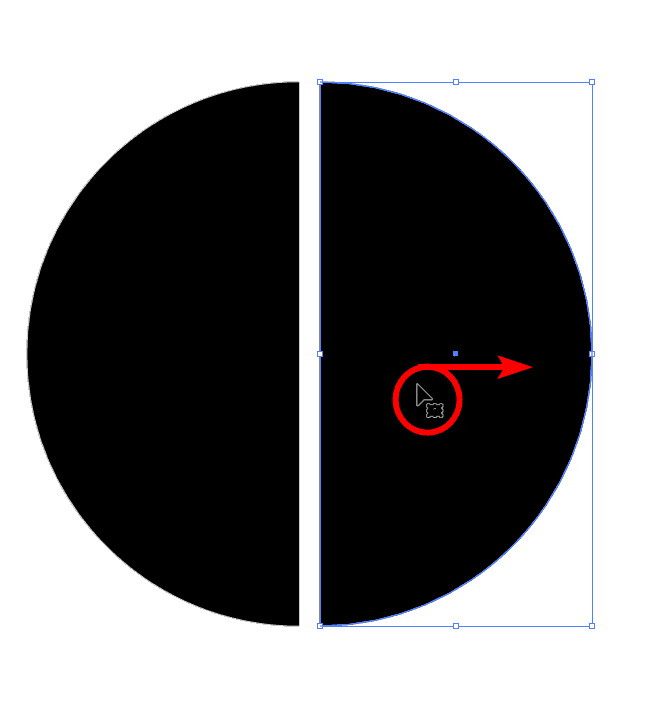 How to Cut a Shape in Half in Adobe Illustrator imagy