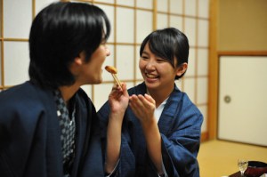 カップルお食事中