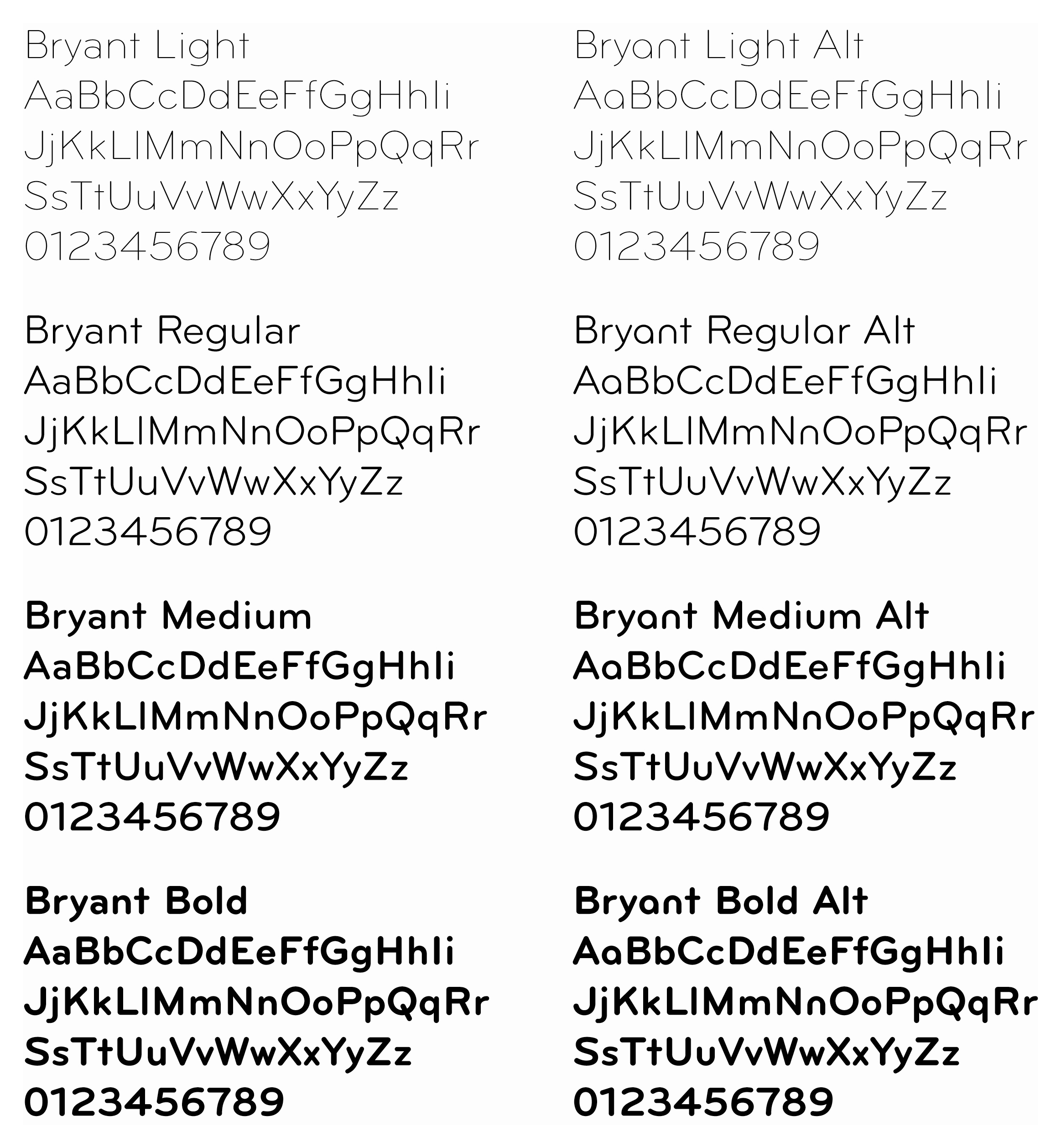 Singleline fonts