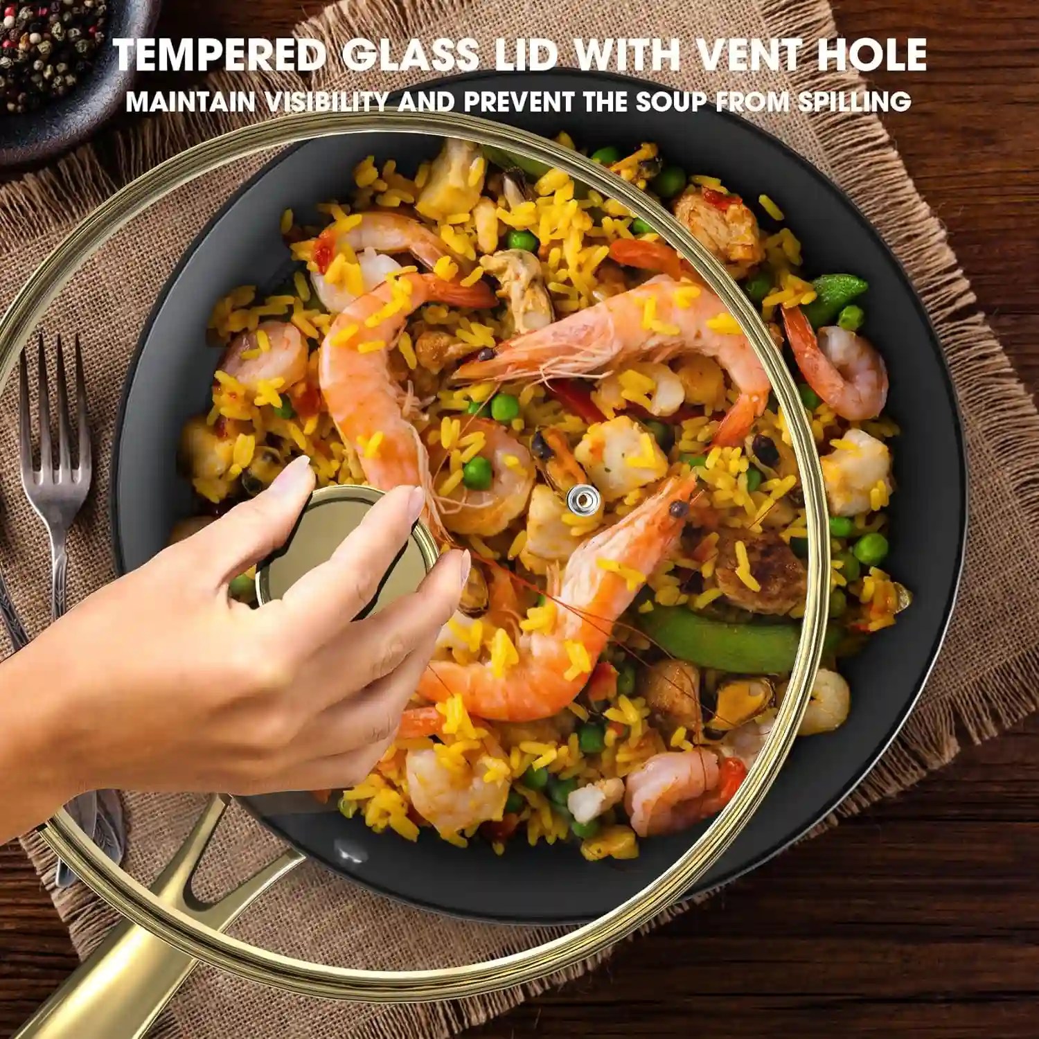 Unleash Flavor Toprated Frying Pans with Lid IMARKU
